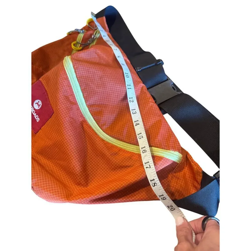 Maleroads Orange Crossbody Sling Bag Travel Chest Pack Lightweight